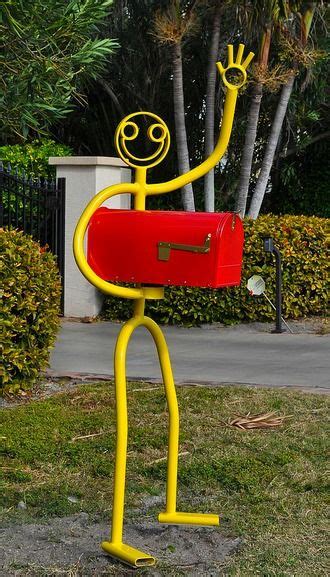 metal sculptures for mail boxes|the tube dude.